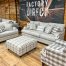 farmhouse living room set in the stock room furniture store in rockford, il