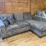 reversible chaise sofa in taupe at the stock room discount furniture store in rockford, il