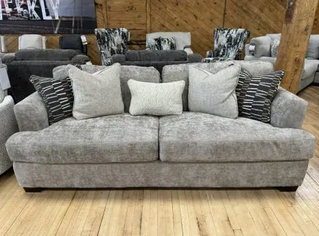 Contemporary Down Feather Sofa In Mushroom Gray – The Stock Room