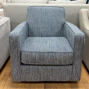 Sky Blue Classic Swivel Accent Chair