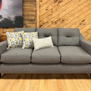 Modern Track Arm Sofa in Charcoal