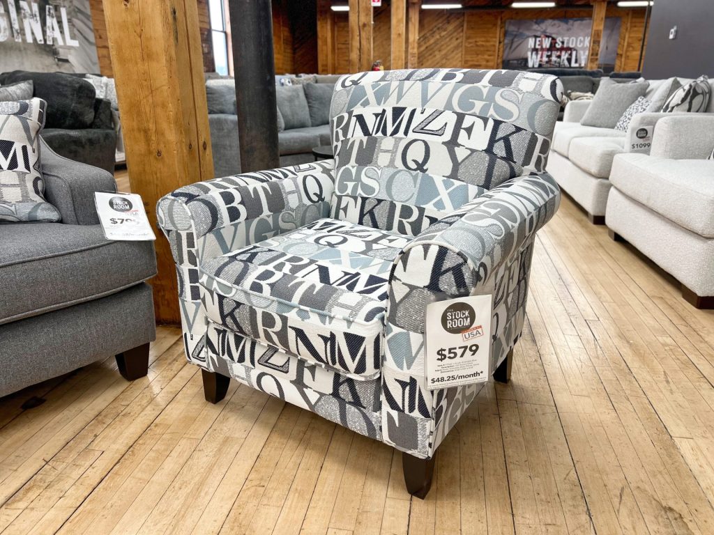 Classic Alphabet Accent Chair