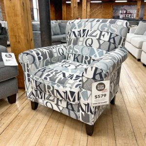 Classic Alphabet Accent Chair