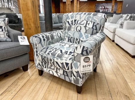 Classic Alphabet Accent Chair