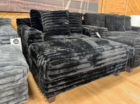 IMG_7620 Jumbo Fluffy Corduroy Chaise in Midnight Black