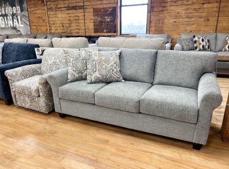 Traditional Three Seat Sofa in Light Grey_2 Traditional Three Seat Sofa in Light Grey_2