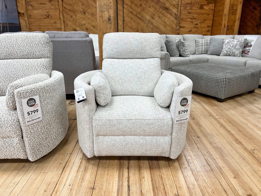 Radius Swivel Power Recliner in Natural Beauty Quartz