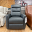Hercules Black Swivel Glider Recliner Chair