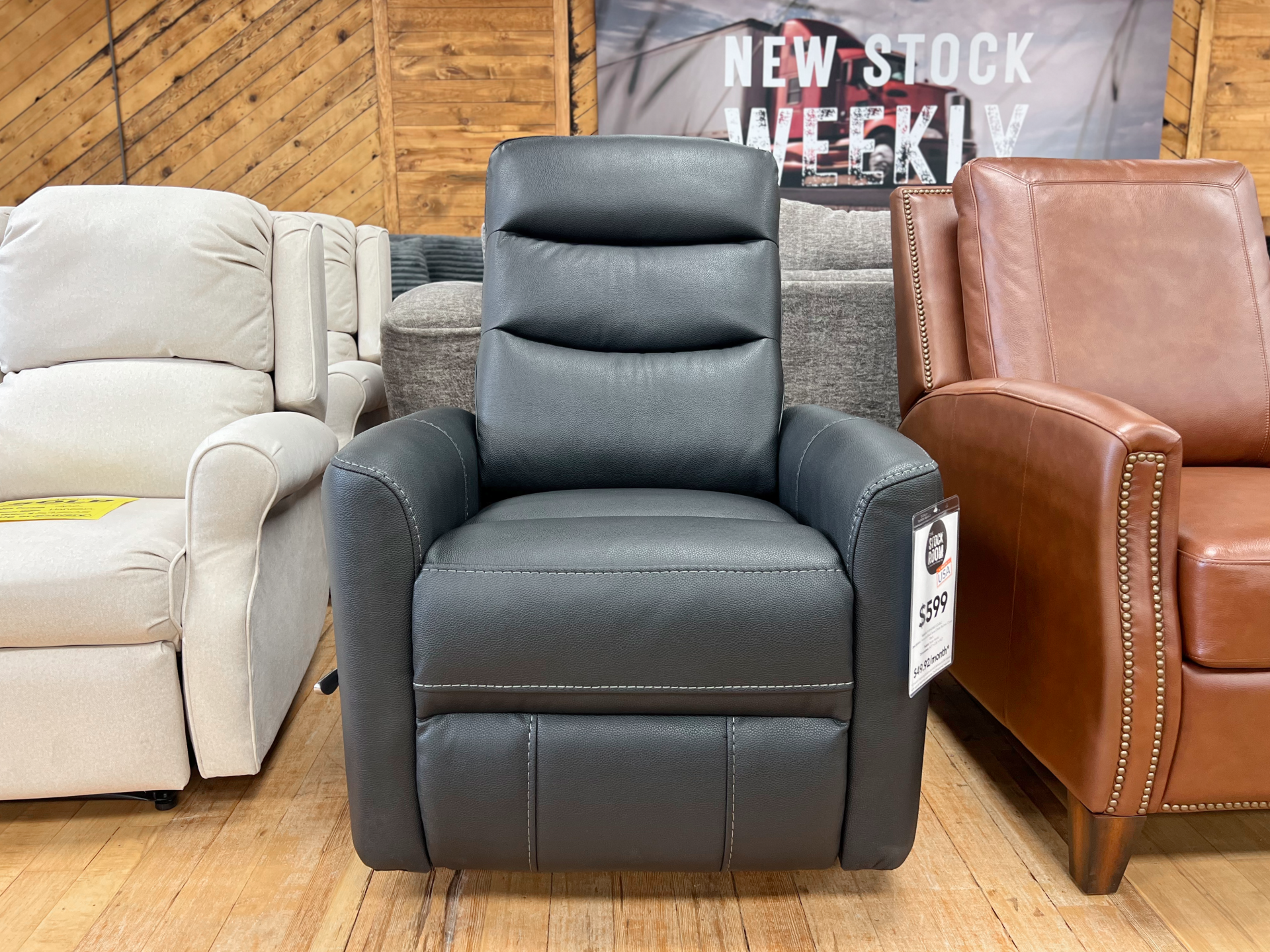 Hercules Black Swivel Glider Recliner Chair