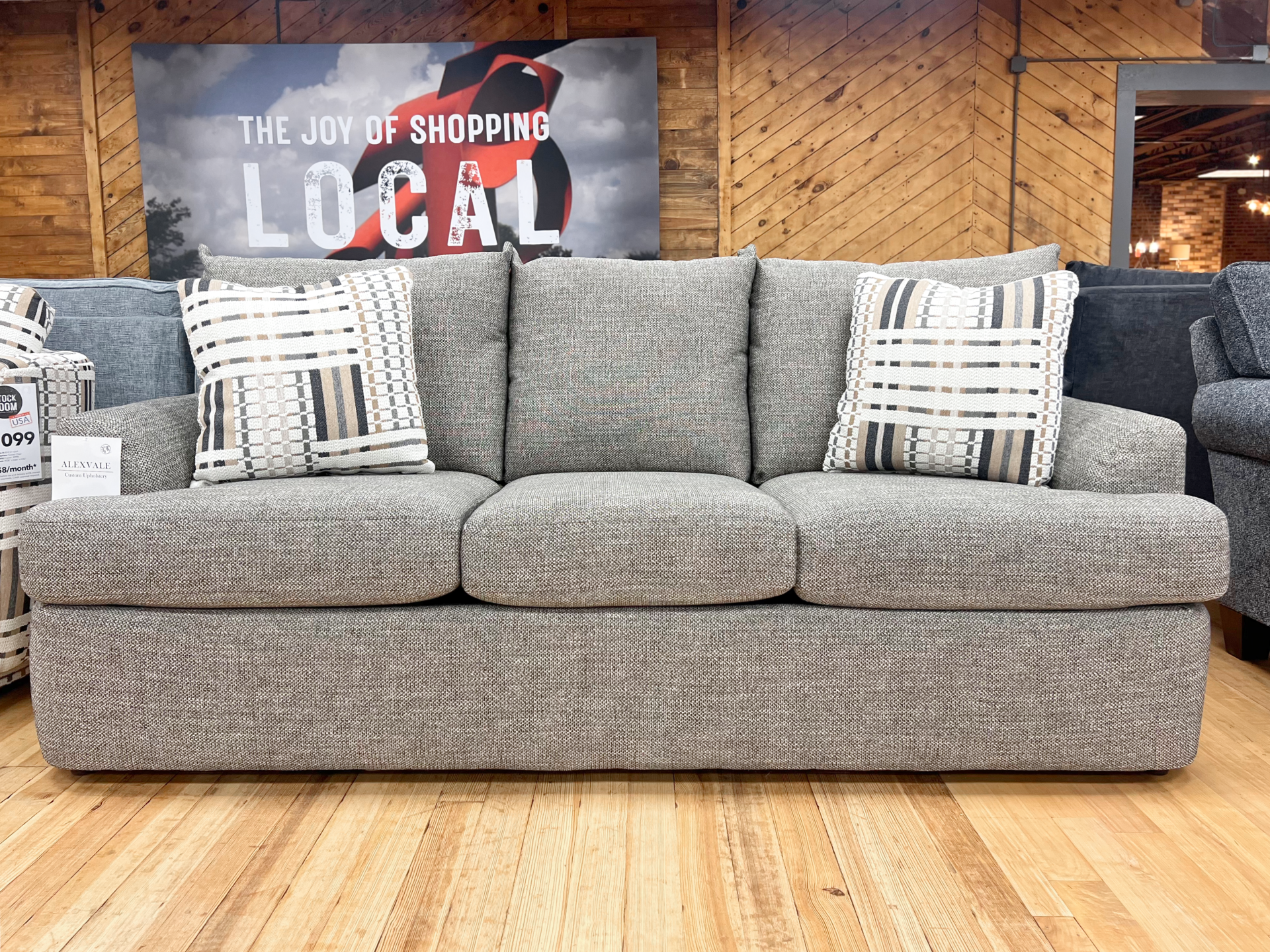 Contemporary Sofa in Neutral Gray