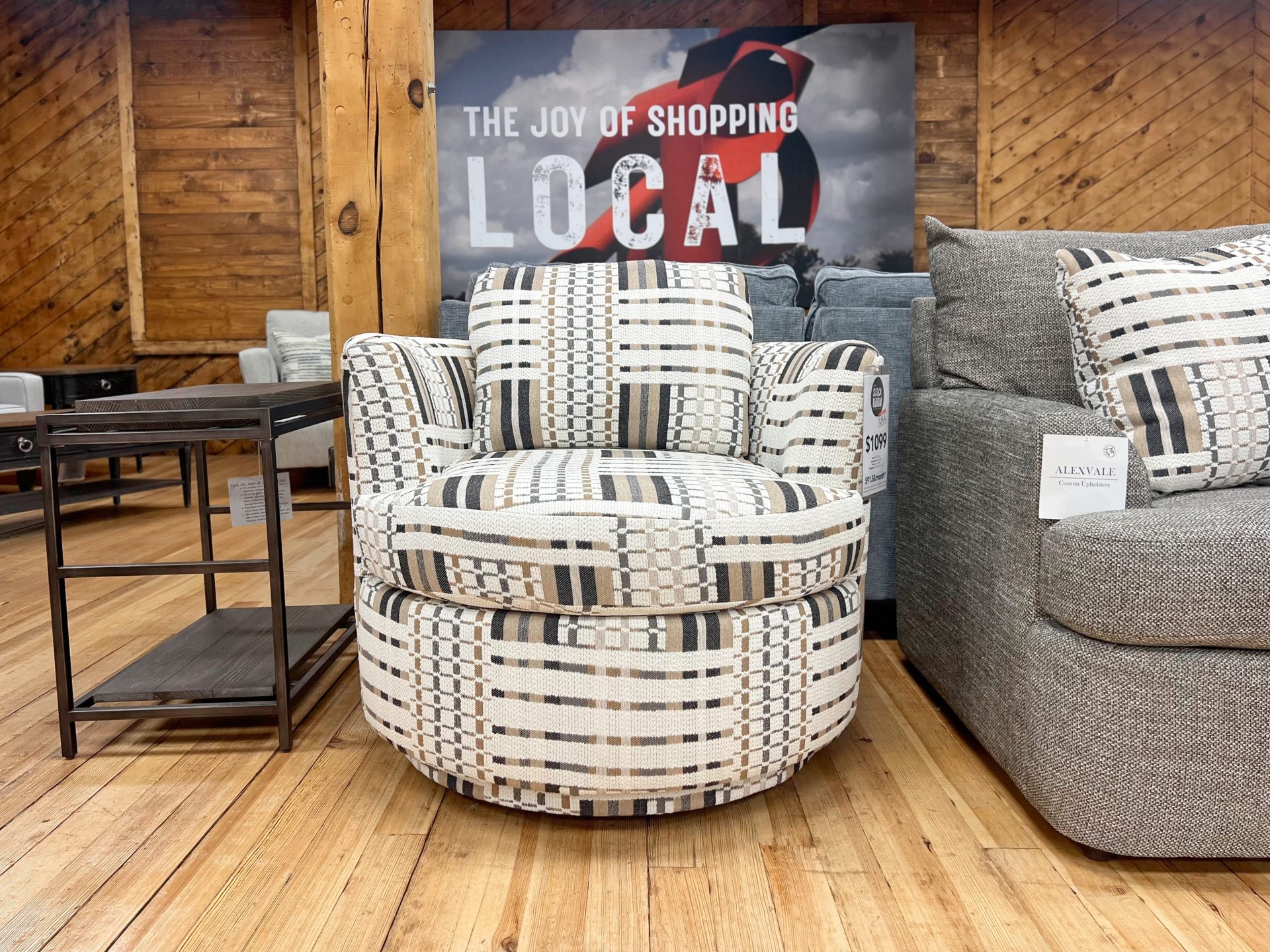 Contemporary Accent Swivel Chair