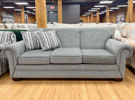 Traditional Sofa in Dusty Gray